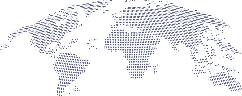 A dotted illustration of the world map