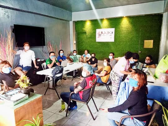 Youth volunteers and staff of FPOP Iloilo participating in the Humanitarian Response planning and outreach activity