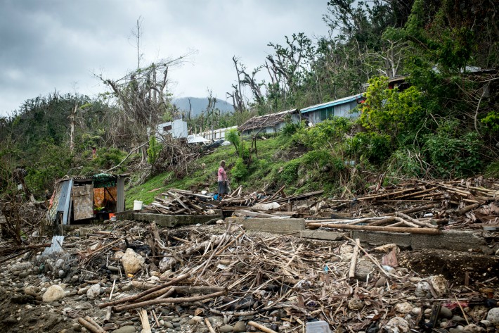 The devastating wreckage on central Pentecost island after Cyclone Harold