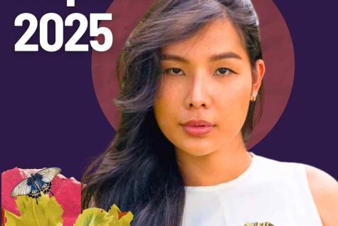 A vibrant collage of a trans-woman from Thailand looking at the camera. Text says Annual Report 2025 and the IPPF ESEAOR logo. 