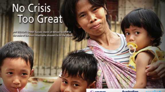 Mother and children in Philippines